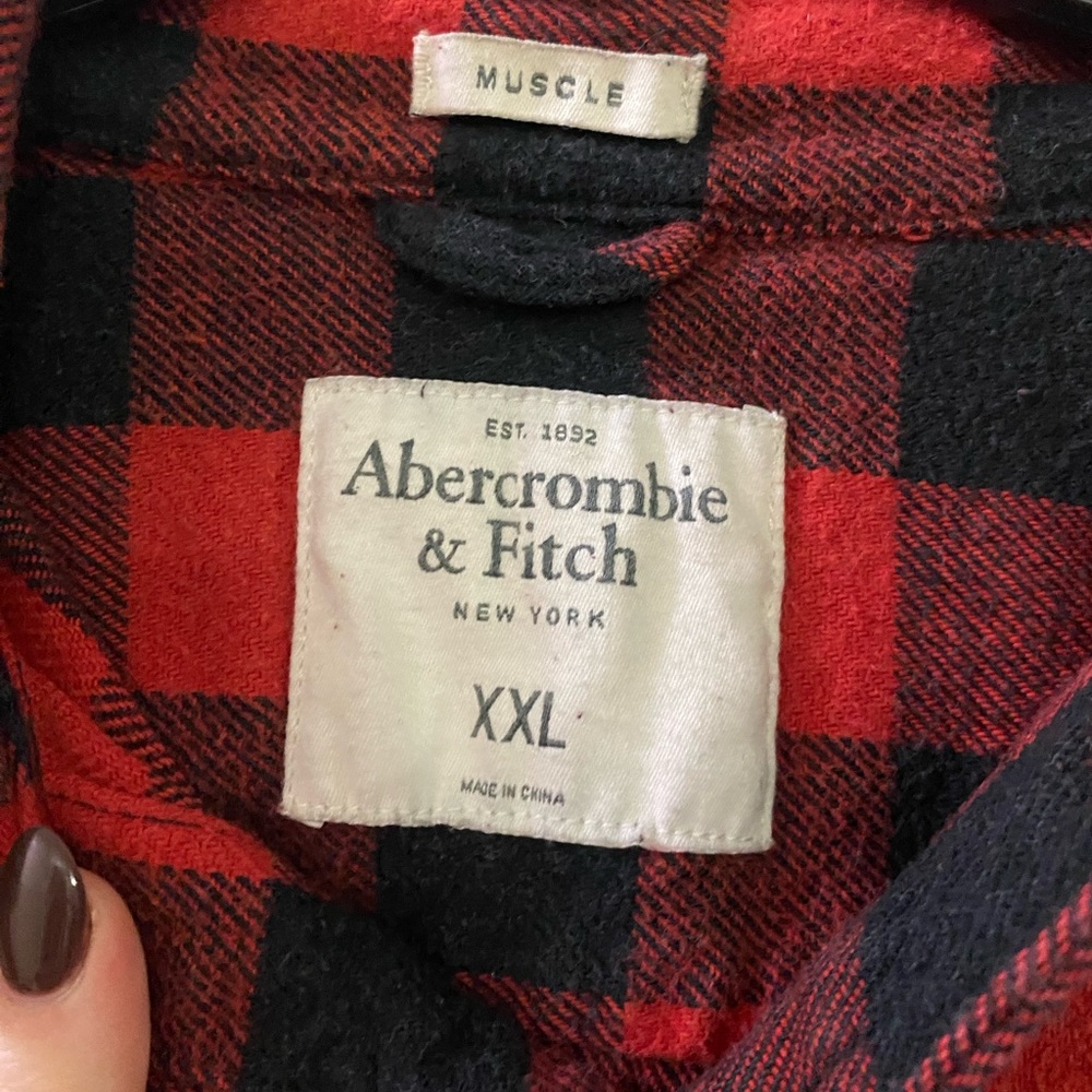 Plaid button up - Picture 3 of 3